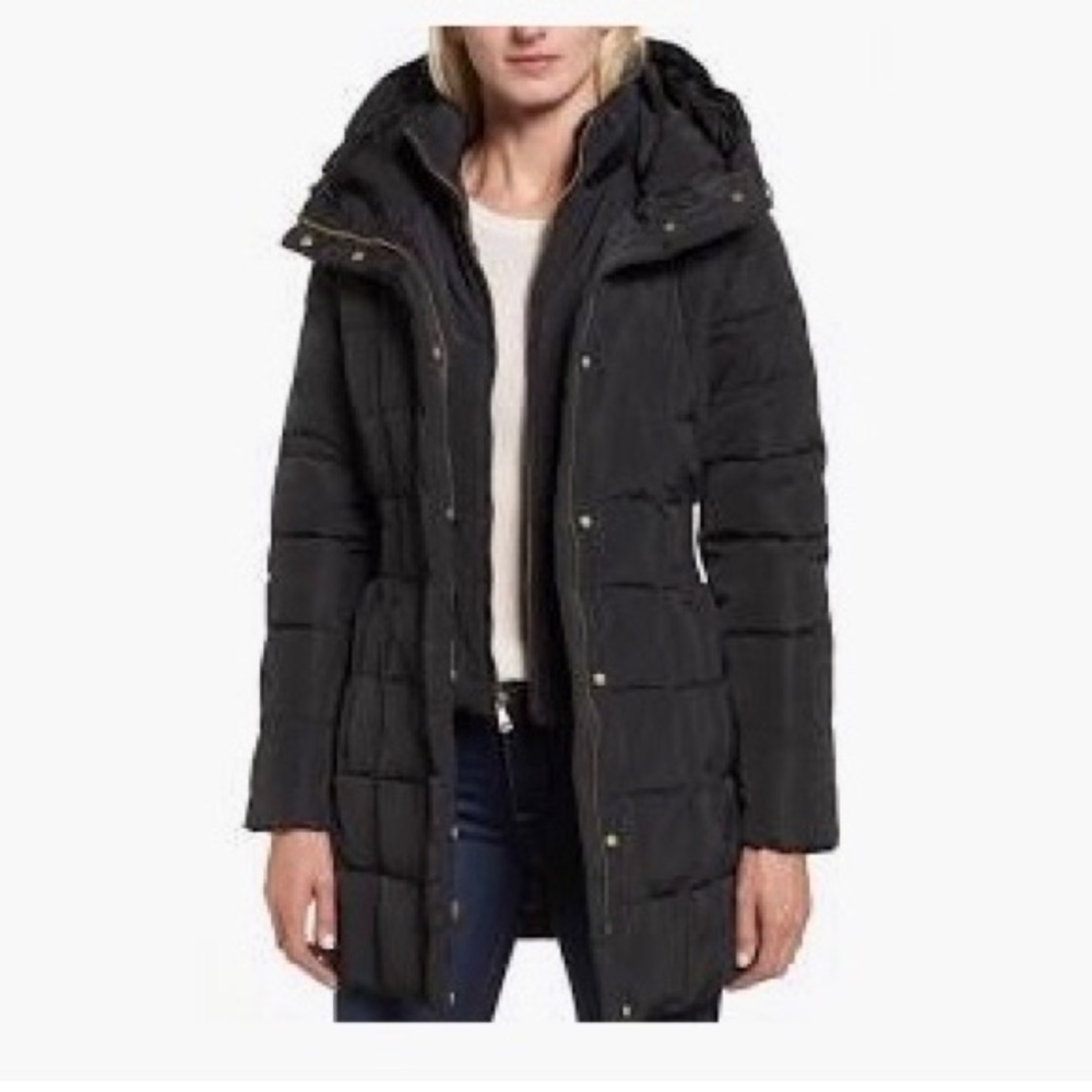 Cole Haan Hooded Down & Feather Jacket